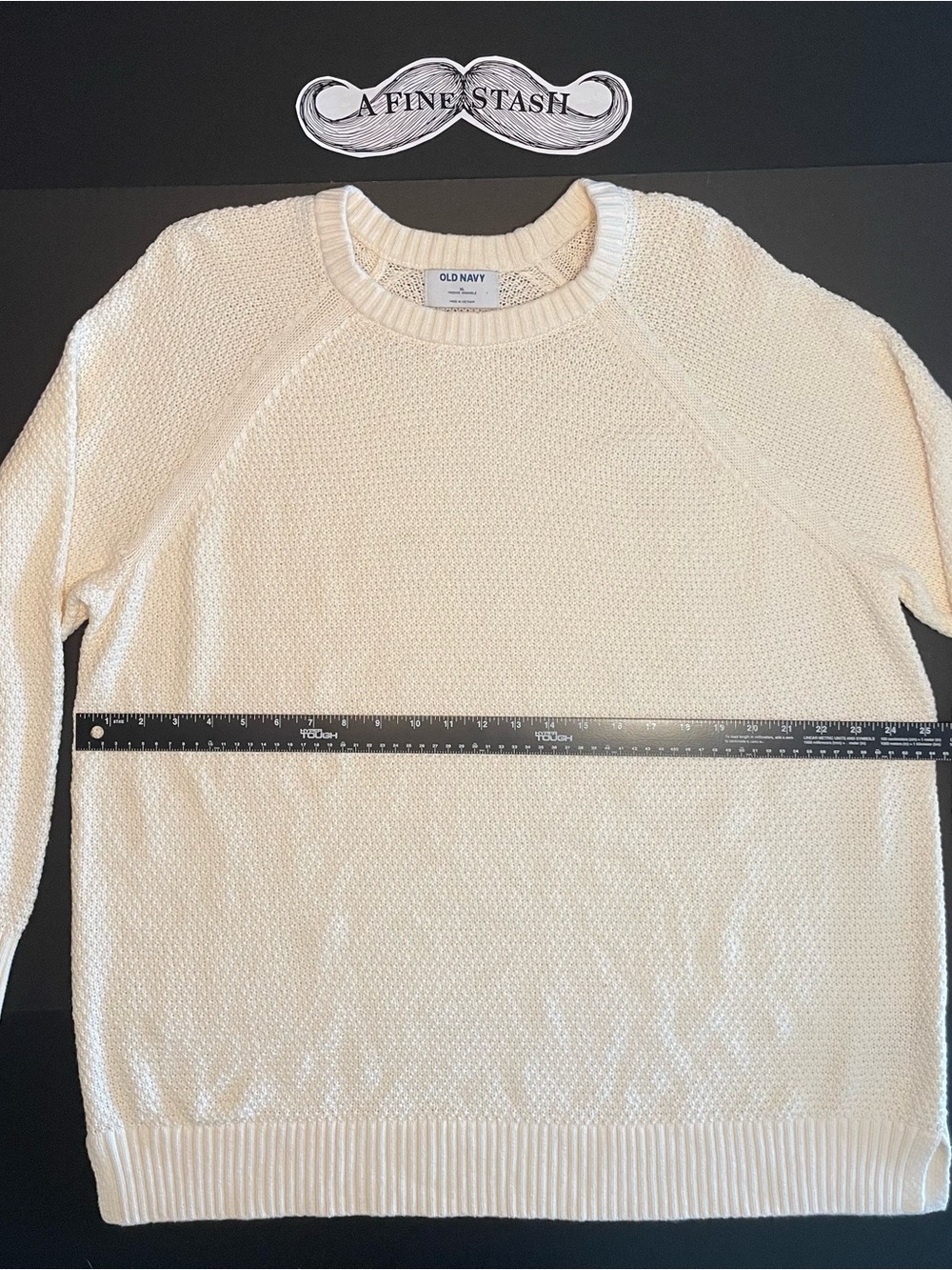 Old Navy Cream Crewneck Women's Textured Sweater